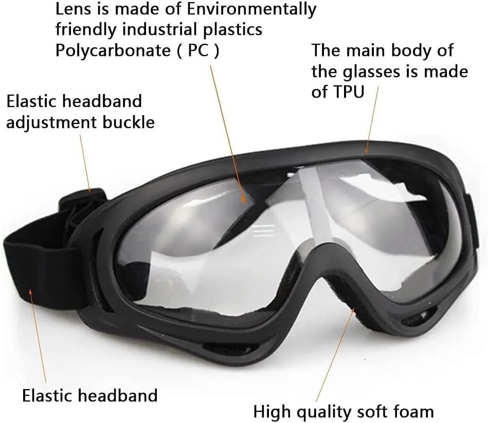 AOUTACC Airsoft Protective Gear Set, Half Face Mesh Mask with Ear Protection and Tactical Goggles for Adult Men Women BBS Paintball Shooting CS Survival Games Cosplay
