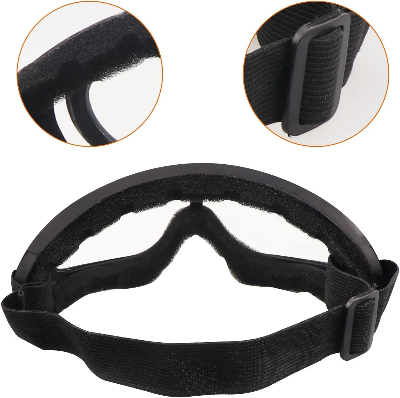 AOUTACC Airsoft Protective Gear Set, Half Face Mesh Mask with Ear Protection and Tactical Goggles for Adult Men Women BBS Paintball Shooting CS Survival Games Cosplay