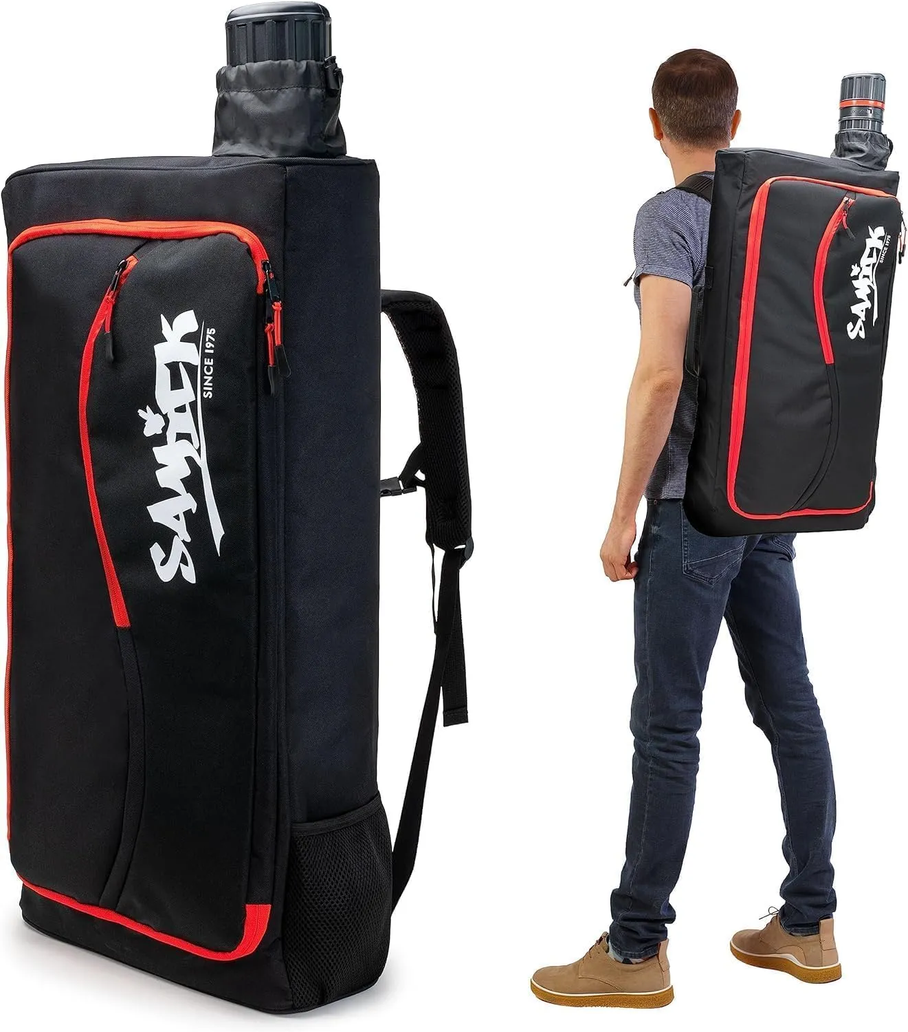 Archery Backpack Takedown Recurve Bow Case - Padded & Protective Storage Pockets for Gear & Accessories - Telescopic Arrow Tube - Authentic Archery & Travel Bag for Outdoors