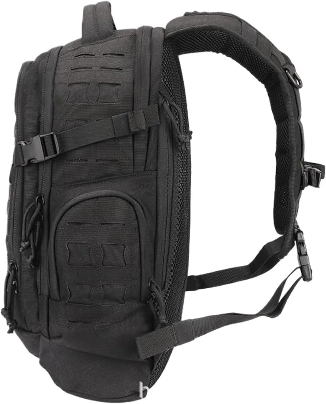 Assault Backpack 600D Sports Outdoor Bag High Capacity Tourism Hiking Mountain Camping Bags(TAN)