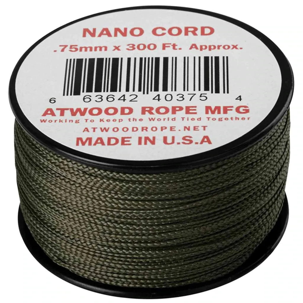 Atwood Rope 300' 0.75mm 36lbs Nano Cord
