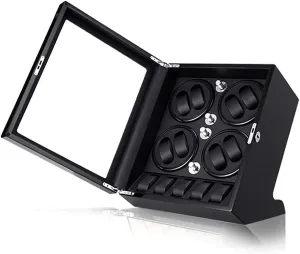 Automatic Watch Winder Box 8   5 Wood Shell Piano Paint Exterior Large Capacity Silent Motor Fit Lady and Man Watches