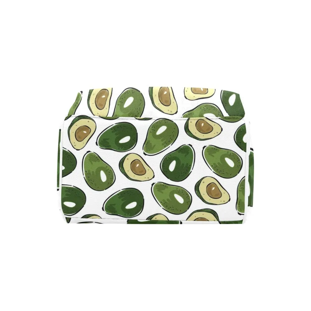 Avocado Green Diaper Bags Backpack with Name Personalized Baby Bag Nursing Nappy Bag Travel Tote Bag Gifts