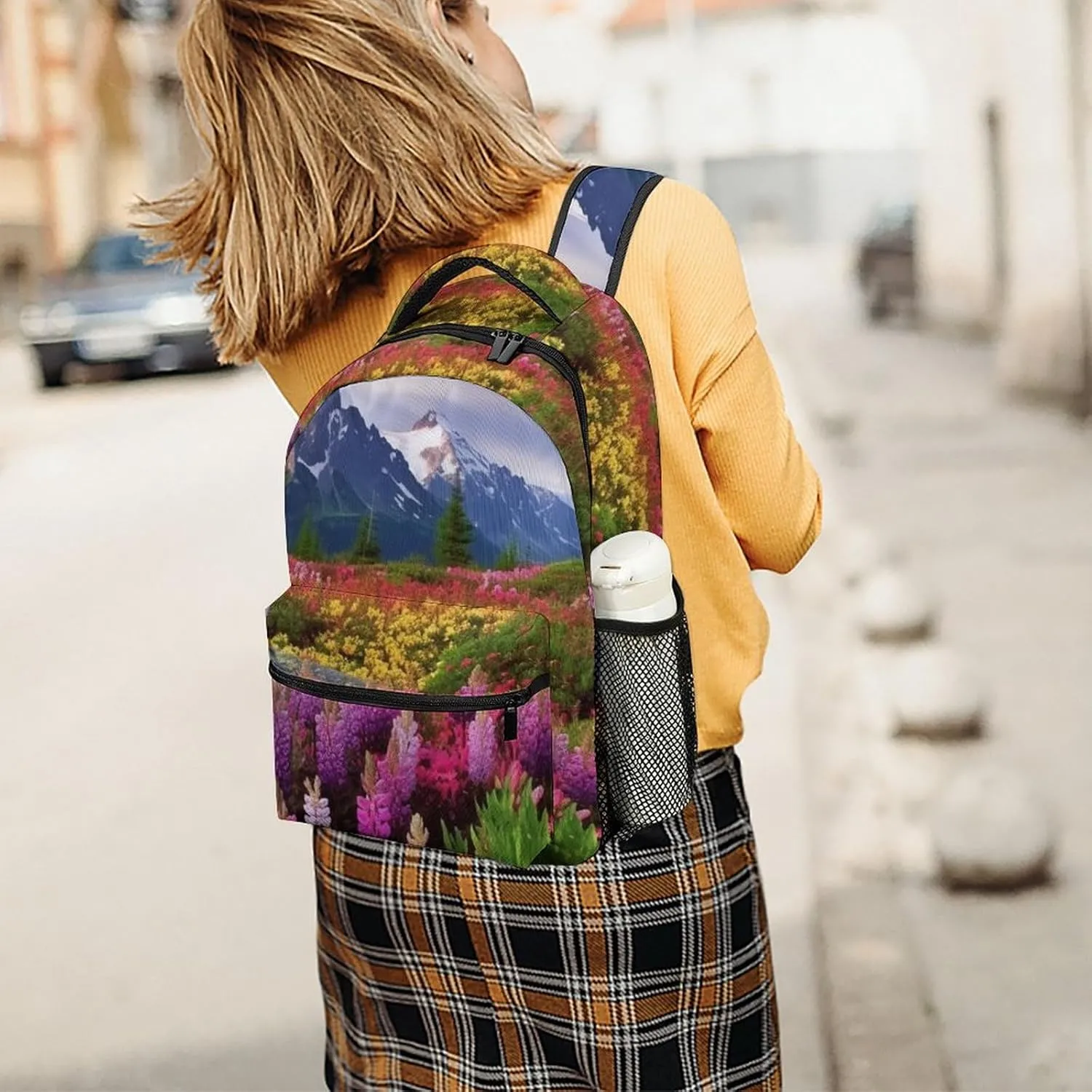 Backpacks Beautiful Flowers Mountain Travel Bag Laptop Backpack Casual Daypack for Weekender Business Hiking