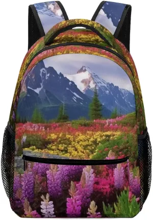 Backpacks Beautiful Flowers Mountain Travel Bag Laptop Backpack Casual Daypack for Weekender Business Hiking