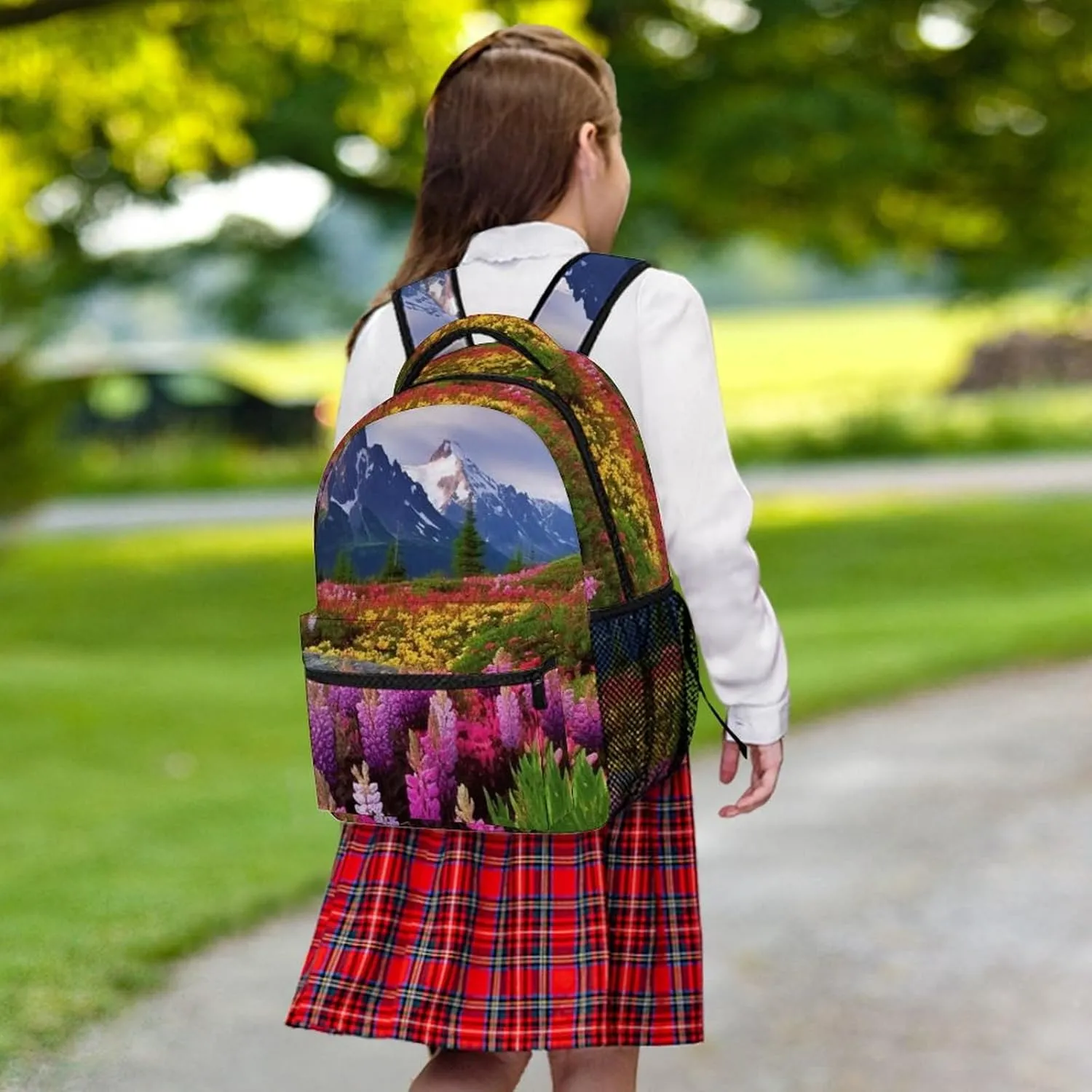 Backpacks Beautiful Flowers Mountain Travel Bag Laptop Backpack Casual Daypack for Weekender Business Hiking
