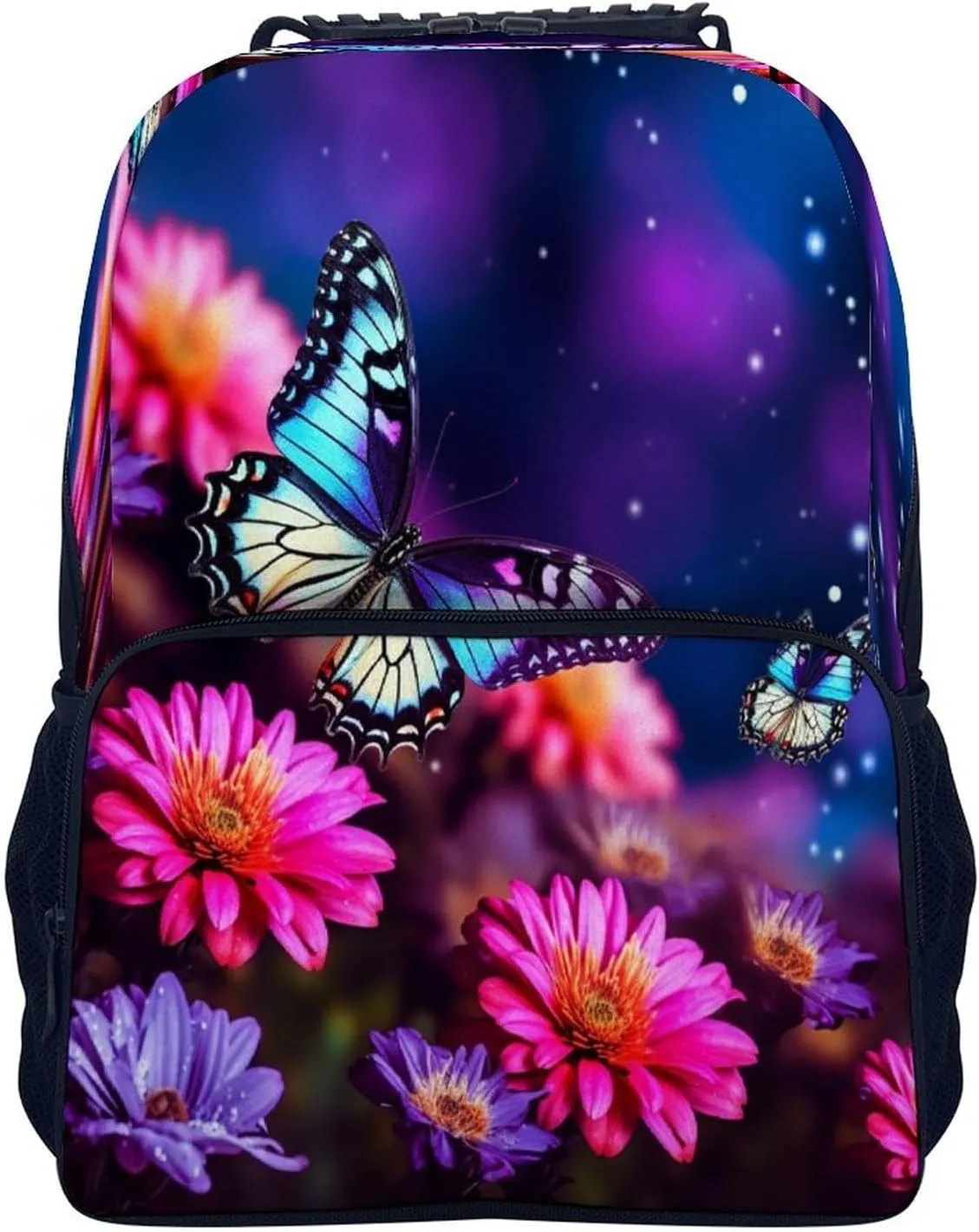 Backpacks Butterfly Beautiful Flowers Travel Bag Business Work Laptop Backpack
