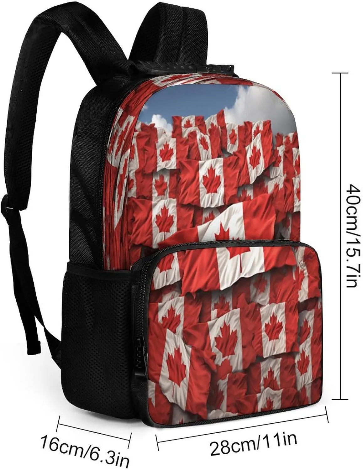 Backpacks Canadian Flag Travel Bag Business Work Laptop Backpack