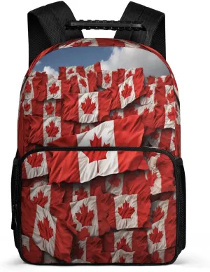 Backpacks Canadian Flag Travel Bag Business Work Laptop Backpack