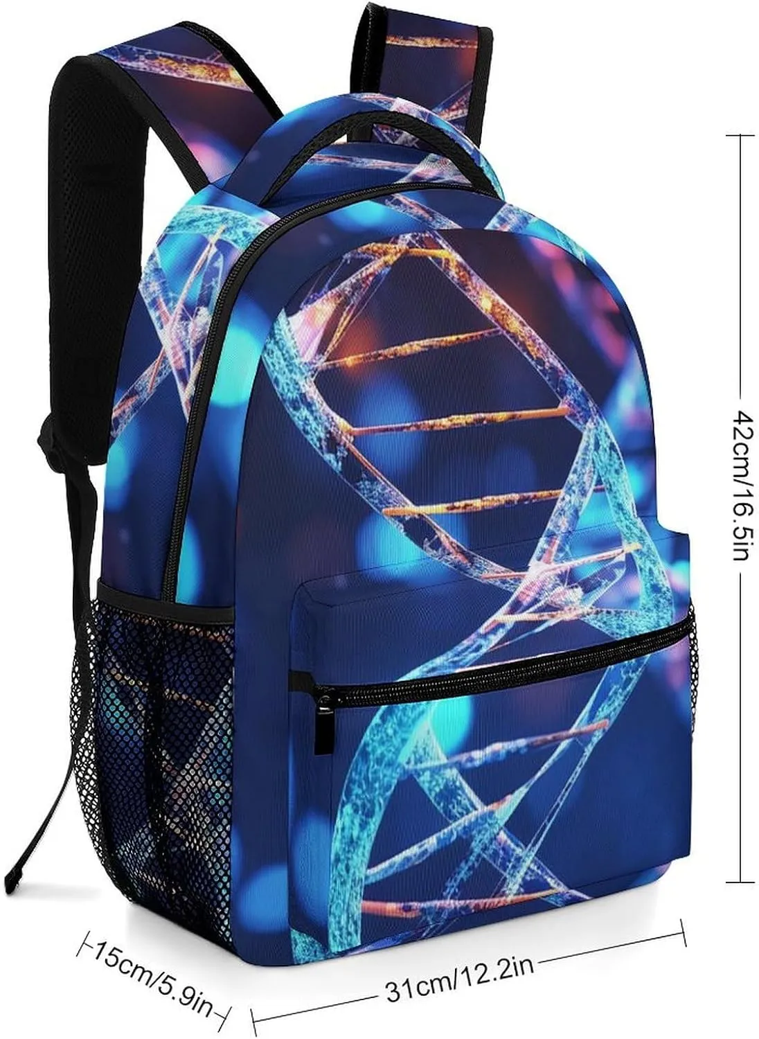 Backpacks DNA Genetic Helix Travel Bag Laptop Backpack Casual Daypack for Weekender Business Hiking