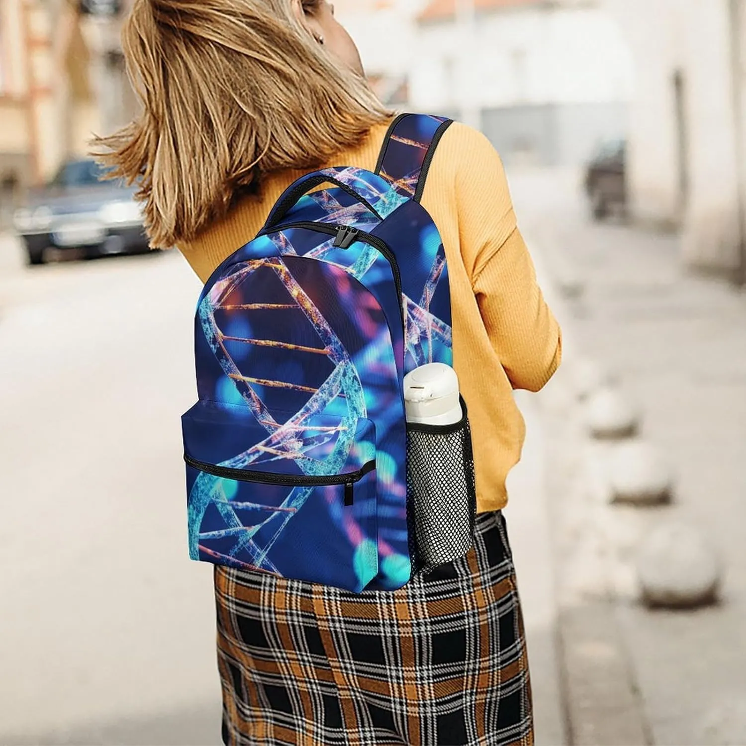 Backpacks DNA Genetic Helix Travel Bag Laptop Backpack Casual Daypack for Weekender Business Hiking