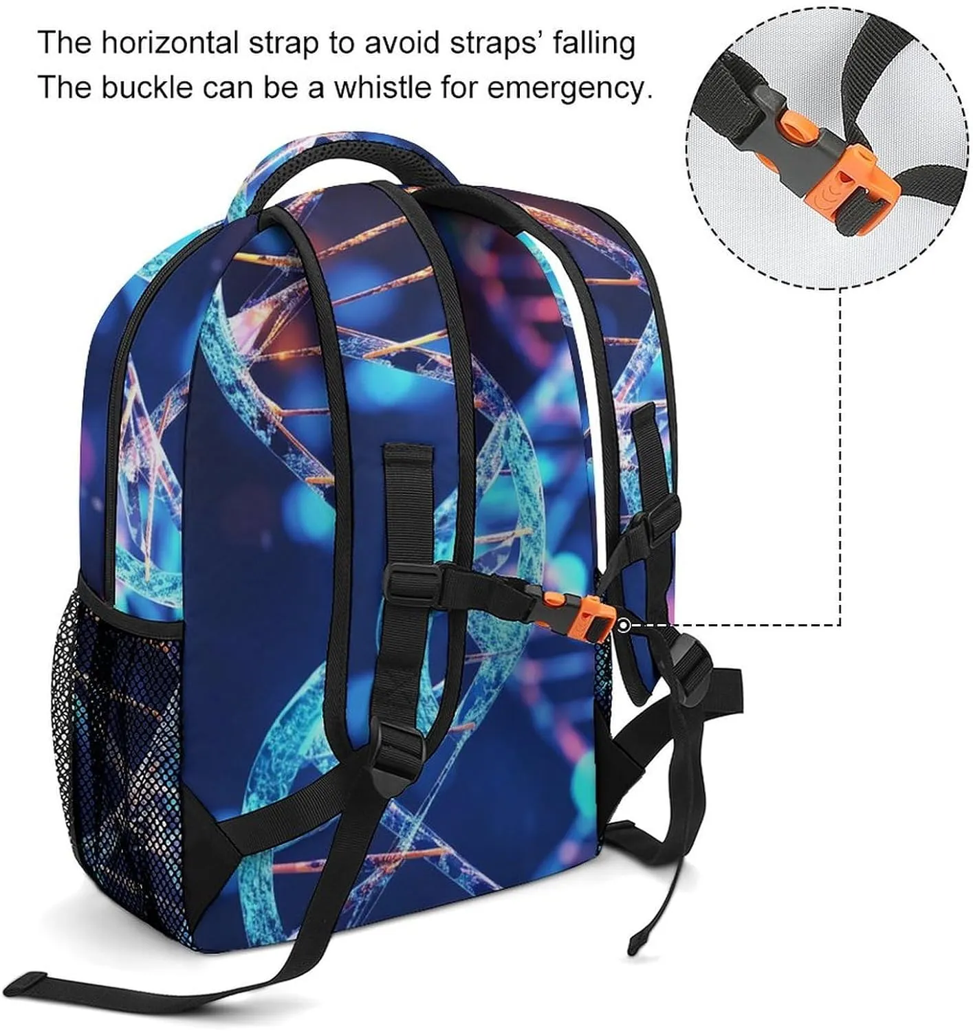 Backpacks DNA Genetic Helix Travel Bag Laptop Backpack Casual Daypack for Weekender Business Hiking