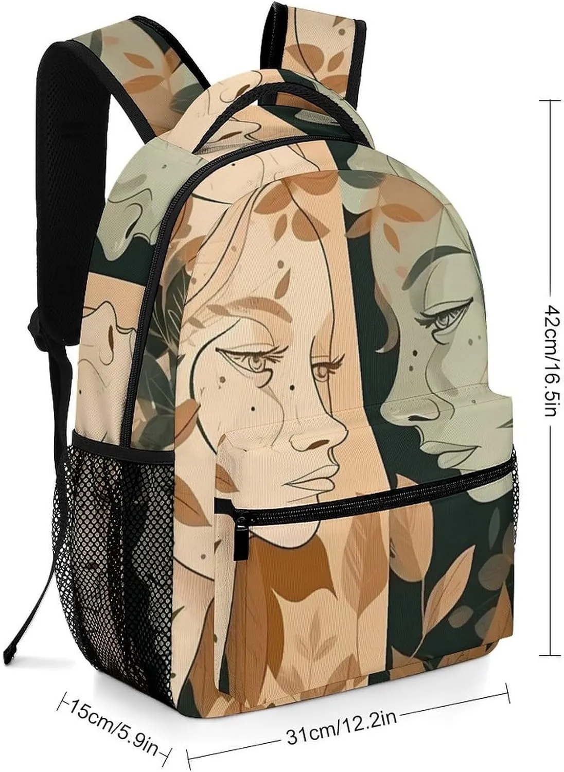 Backpacks Face to Face Travel Bag Laptop Backpack Casual Daypack for Weekender Business Hiking