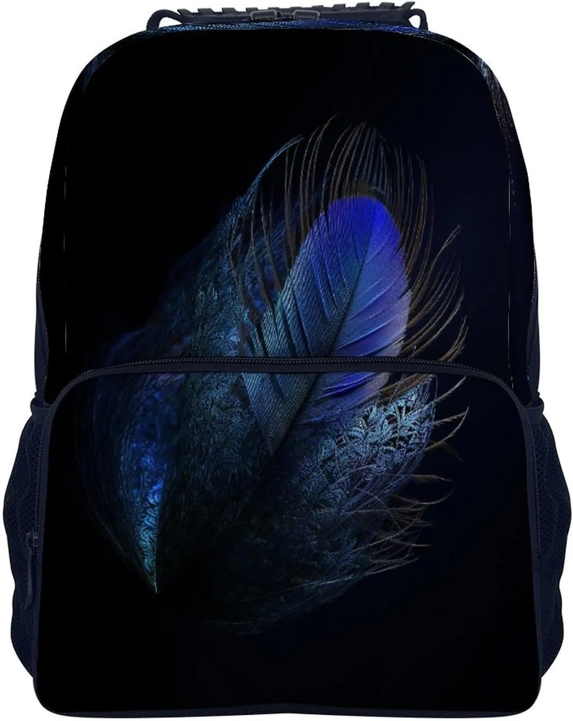 Backpacks Feather Pattern Travel Bag Business Work Laptop Backpack