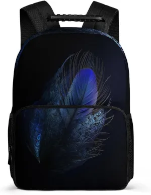 Backpacks Feather Pattern Travel Bag Business Work Laptop Backpack