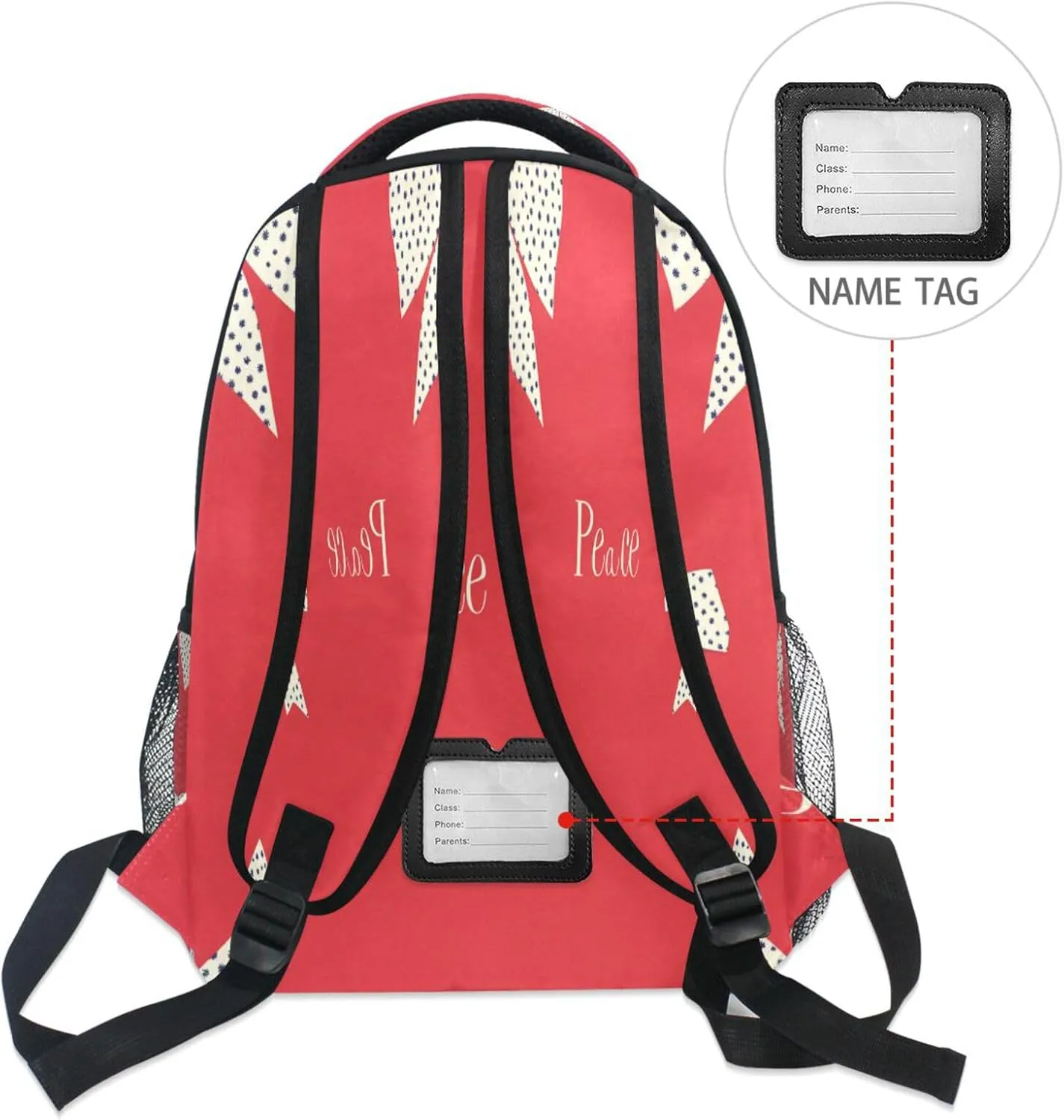 Backpacks for Men Women Waterproof Laptop Bag with Chest Strap Gift Men & Women Juneteenth Big Bow