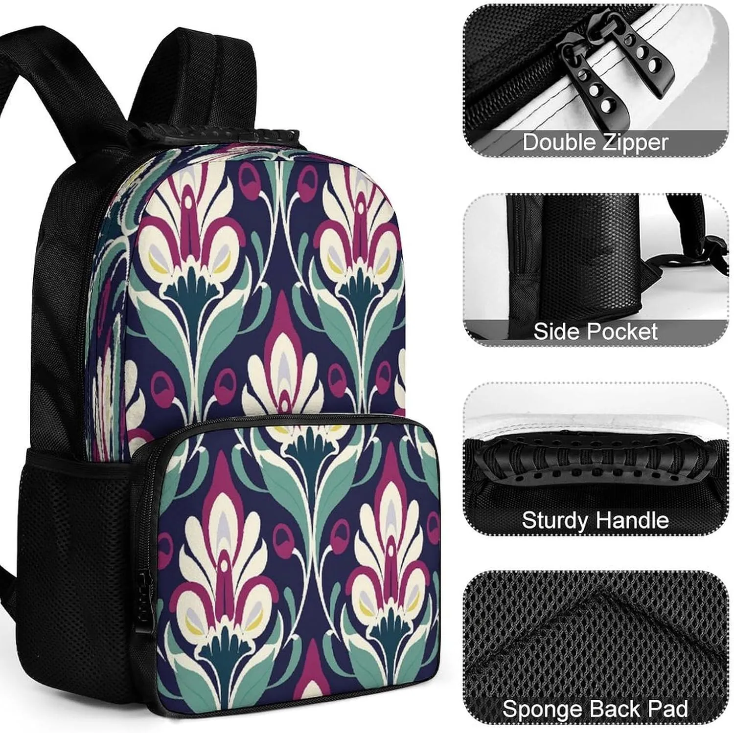Backpacks Gray And Magenta Travel Bag Business Work Laptop Backpack