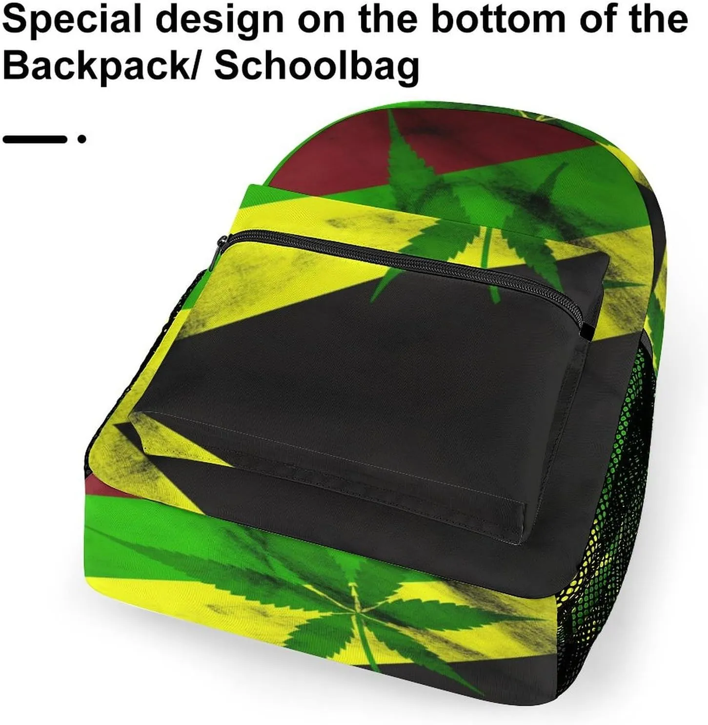 Backpacks Jamaica Flag Leaves Travel Bag Laptop Backpack Casual Daypack for Weekender Business Hiking