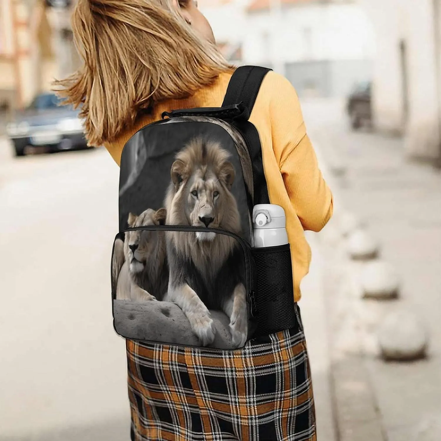 Backpacks Male And Female Lions Travel Bag Business Work Laptop Backpack