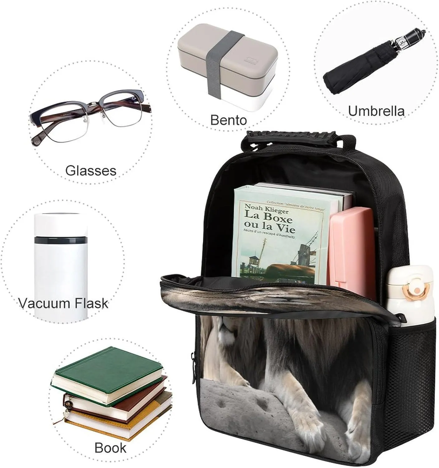 Backpacks Male And Female Lions Travel Bag Business Work Laptop Backpack