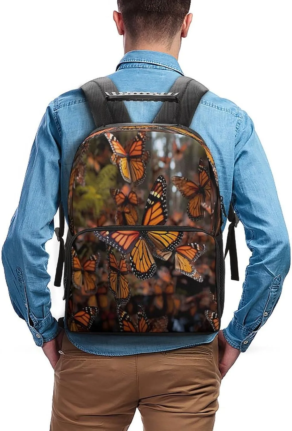 Backpacks Monarch Butterflies Travel Bag Business Work Laptop Backpack
