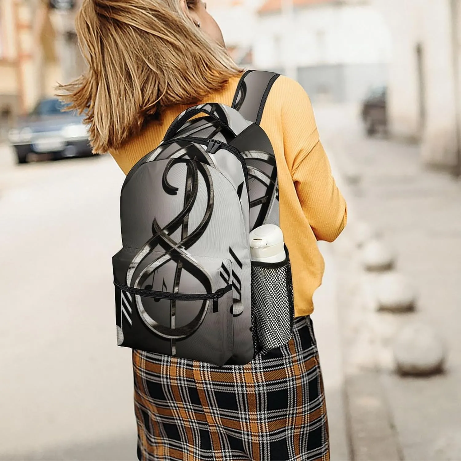 Backpacks Music Symbol Travel Bag Laptop Backpack Casual Daypack for Weekender Business Hiking