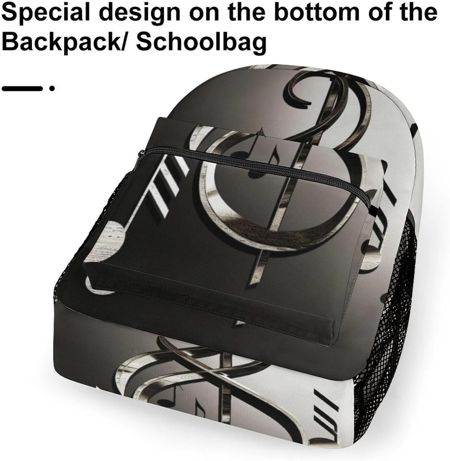 Backpacks Music Symbol Travel Bag Laptop Backpack Casual Daypack for Weekender Business Hiking