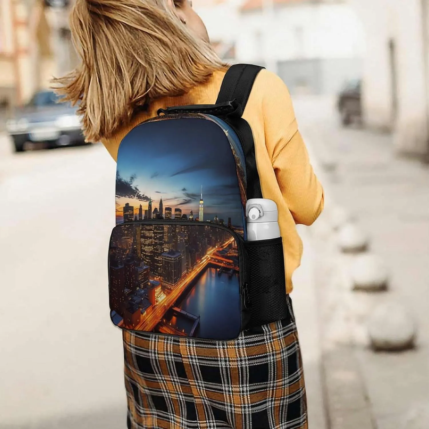 Backpacks New York City Scenery Travel Bag Business Work Laptop Backpack