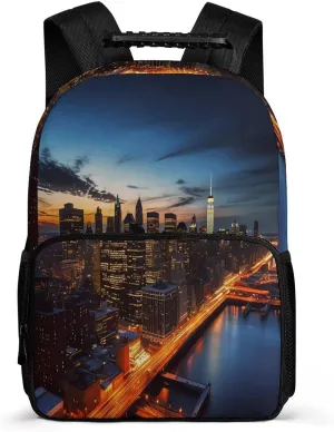 Backpacks New York City Scenery Travel Bag Business Work Laptop Backpack