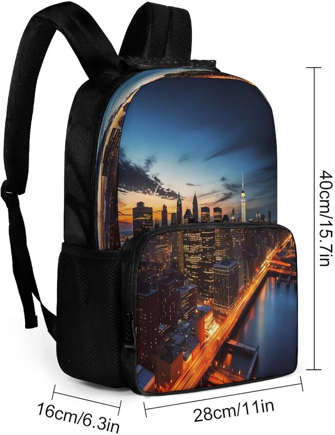 Backpacks New York City Scenery Travel Bag Business Work Laptop Backpack