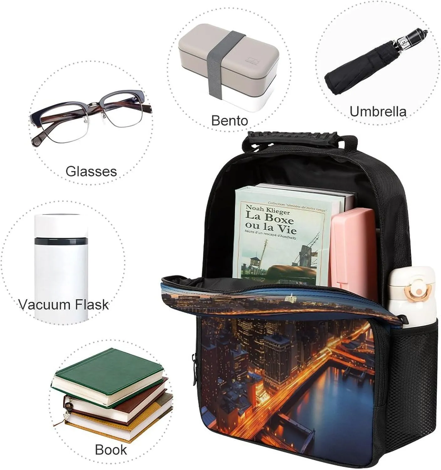 Backpacks New York City Scenery Travel Bag Business Work Laptop Backpack