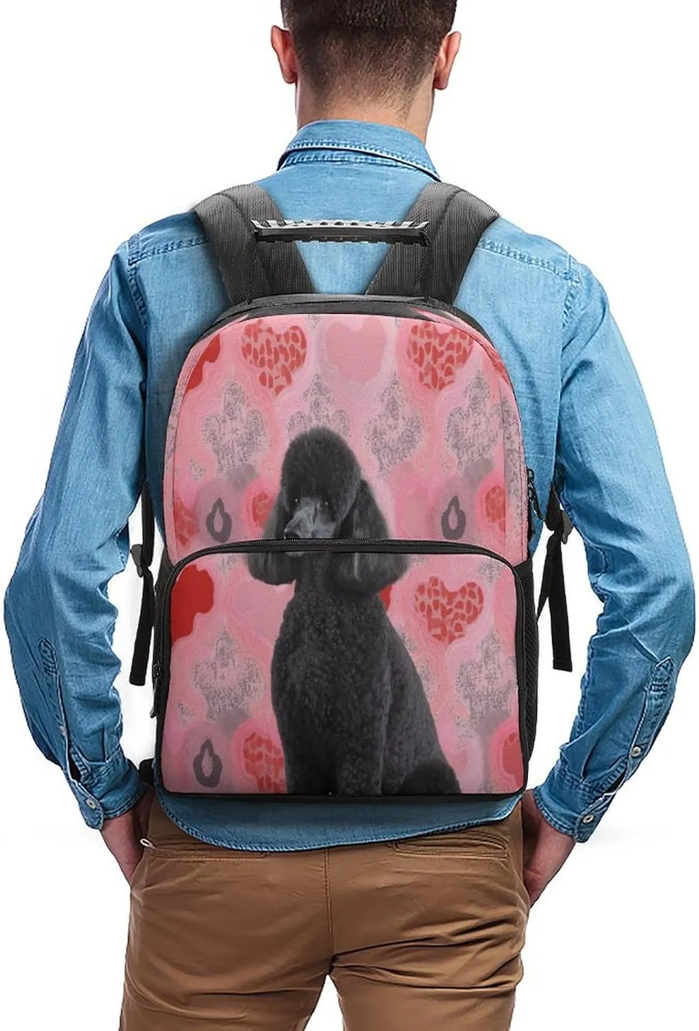 Backpacks Poodles Dogs Travel Bag Business Work Laptop Backpack