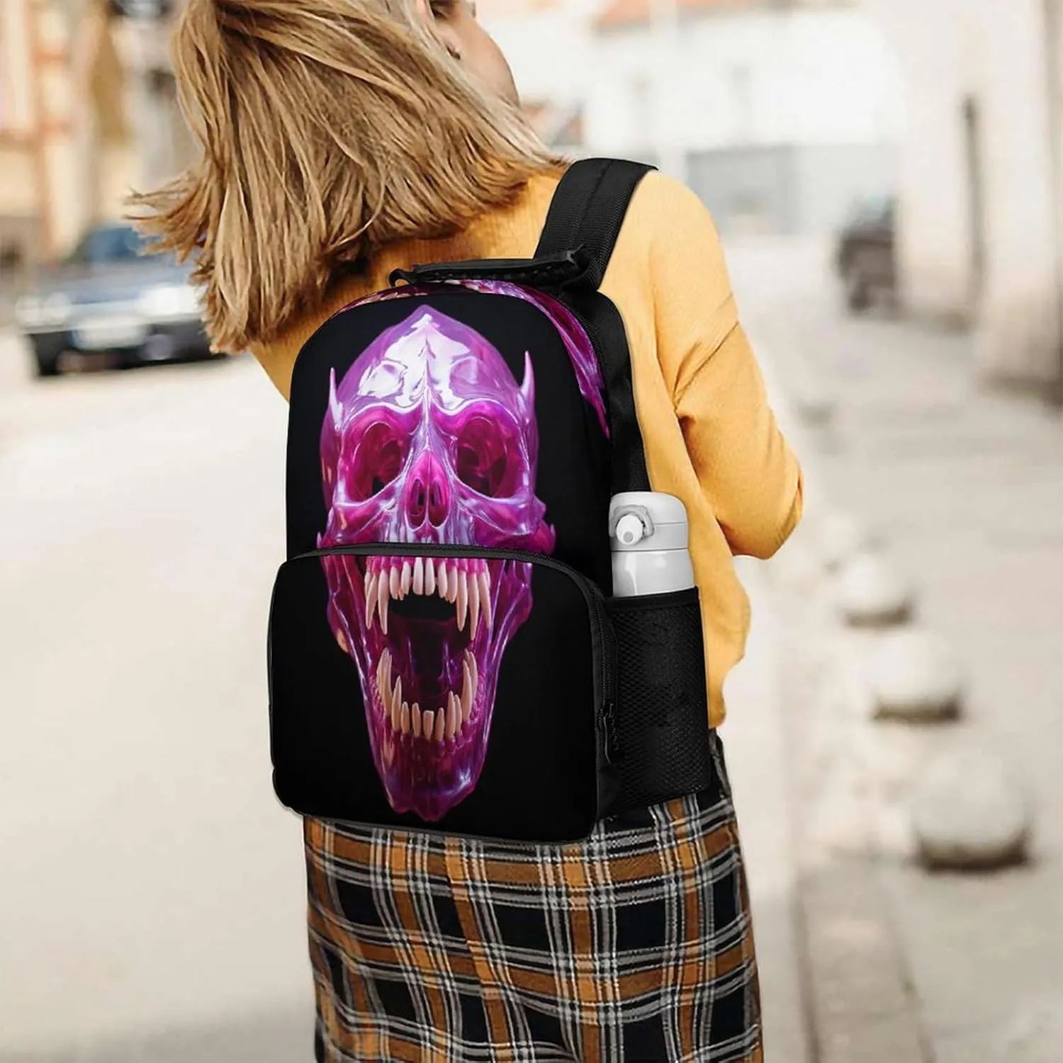 Backpacks Skull Open Mouth Travel Bag Business Work Laptop Backpack