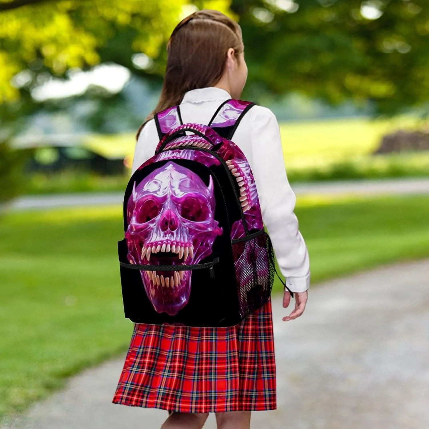 Backpacks Skull Open Mouth Travel Bag Laptop Backpack Casual Daypack for Weekender Business Hiking