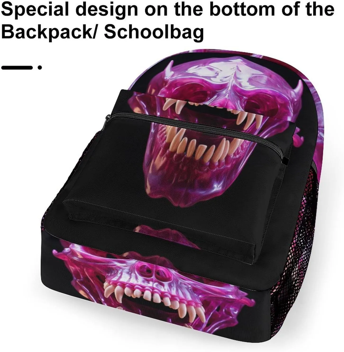 Backpacks Skull Open Mouth Travel Bag Laptop Backpack Casual Daypack for Weekender Business Hiking