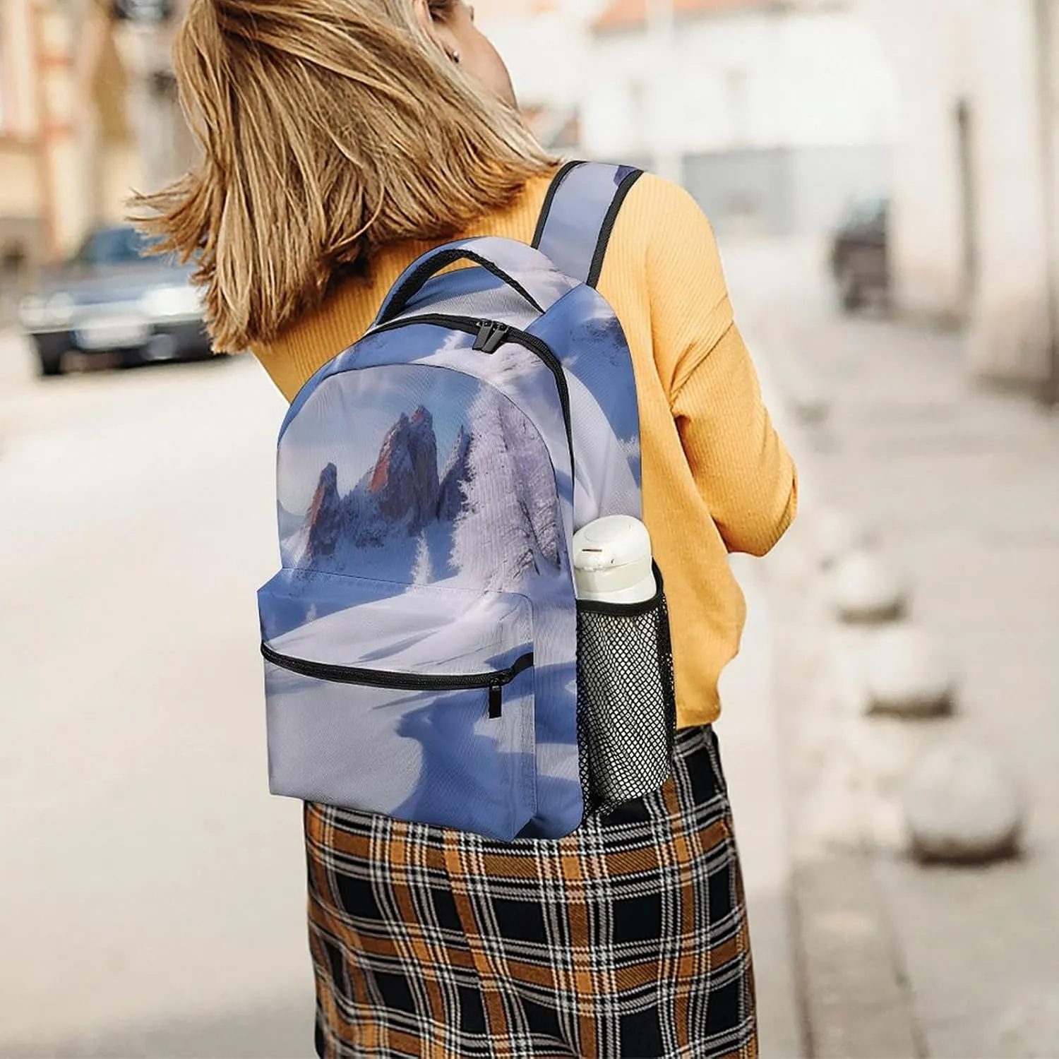 Backpacks Snow Landscape Travel Bag Laptop Backpack Casual Daypack for Weekender Business Hiking