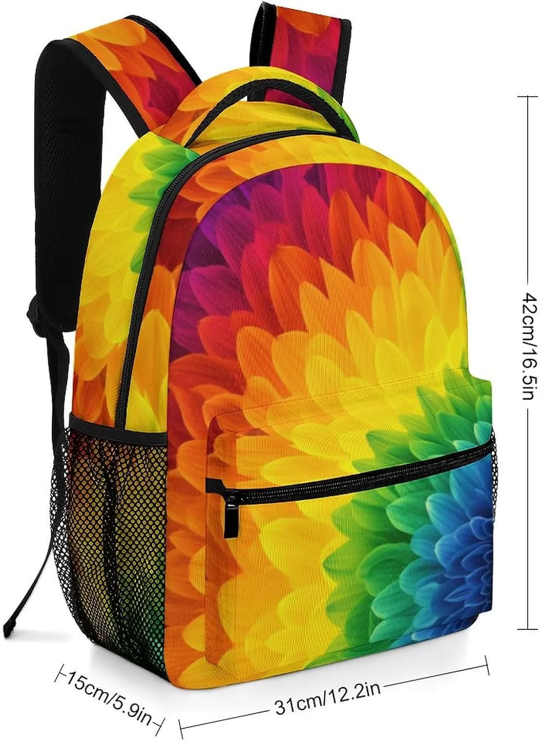 Backpacks Sunflower Rainbow Travel Bag Laptop Backpack Casual Daypack for Weekender Business Hiking