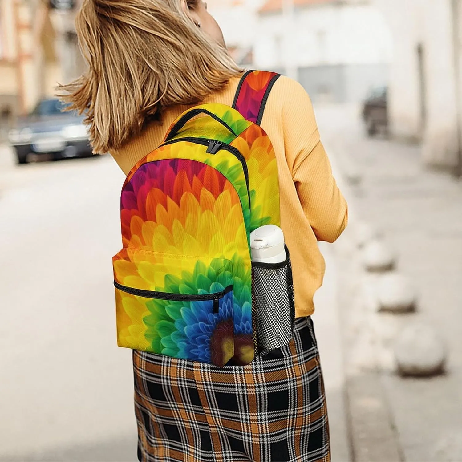 Backpacks Sunflower Rainbow Travel Bag Laptop Backpack Casual Daypack for Weekender Business Hiking
