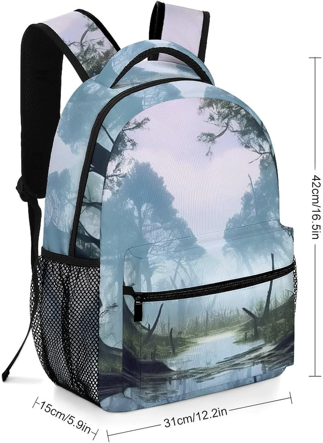 Backpacks Swamp Landscape Travel Bag Laptop Backpack Casual Daypack for Weekender Business Hiking