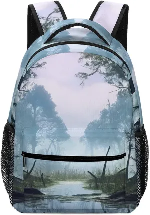 Backpacks Swamp Landscape Travel Bag Laptop Backpack Casual Daypack for Weekender Business Hiking
