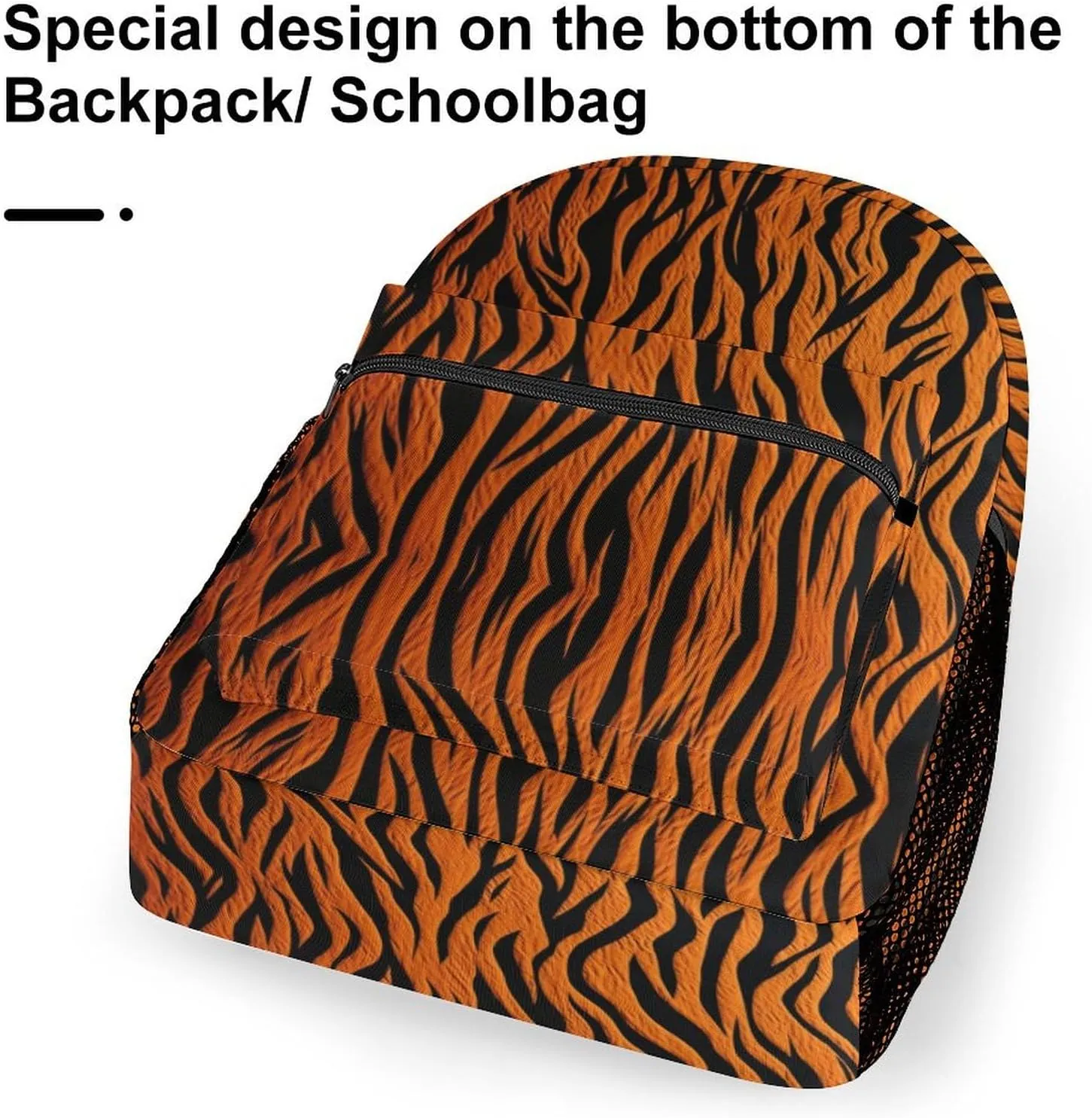 Backpacks Tiger Stripes Orange Travel Bag Laptop Backpack Casual Daypack for Weekender Business Hiking