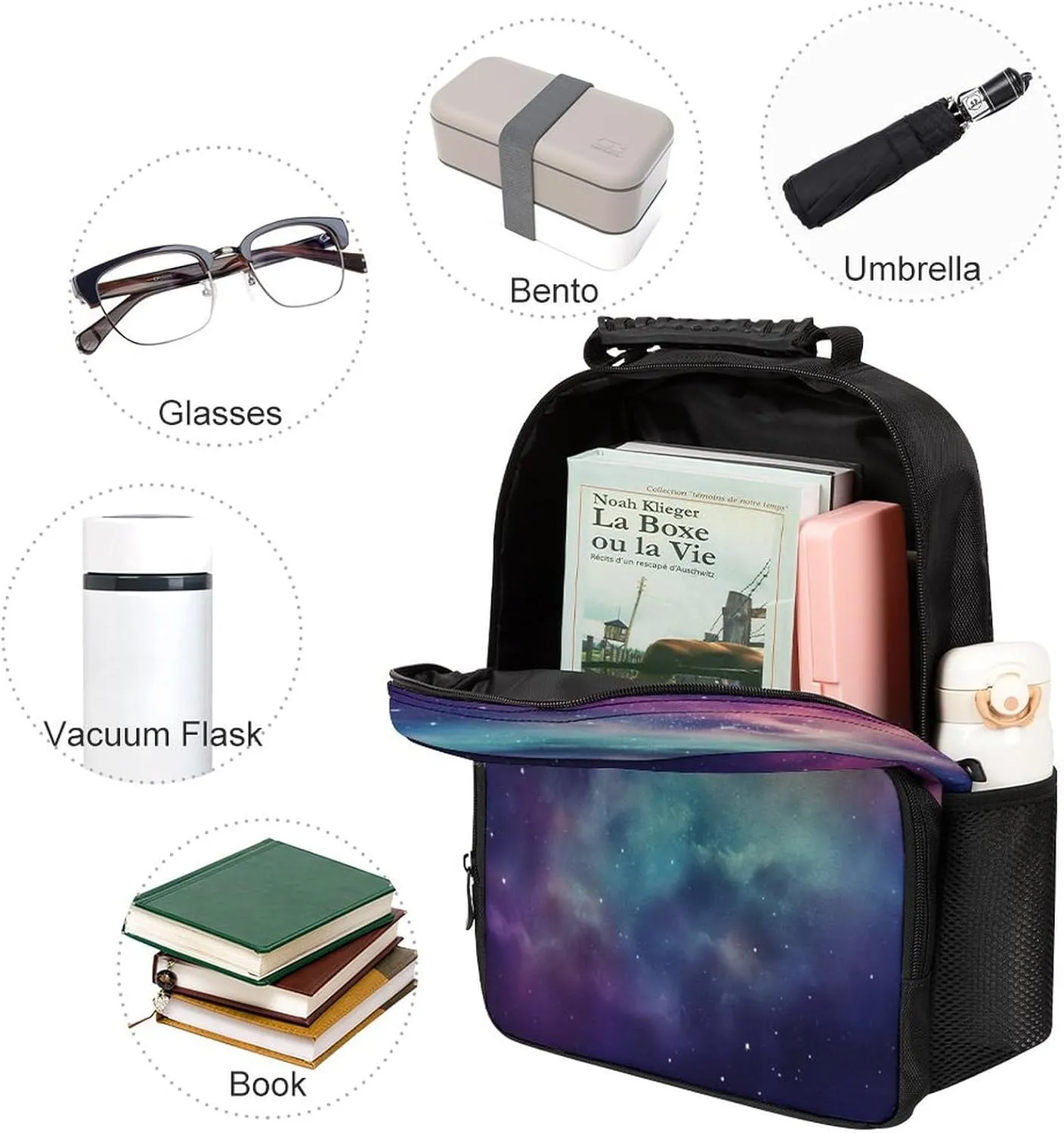 Backpacks Universe with Stars And Galaxy Interstellar Travel Bag Business Work Laptop Backpack