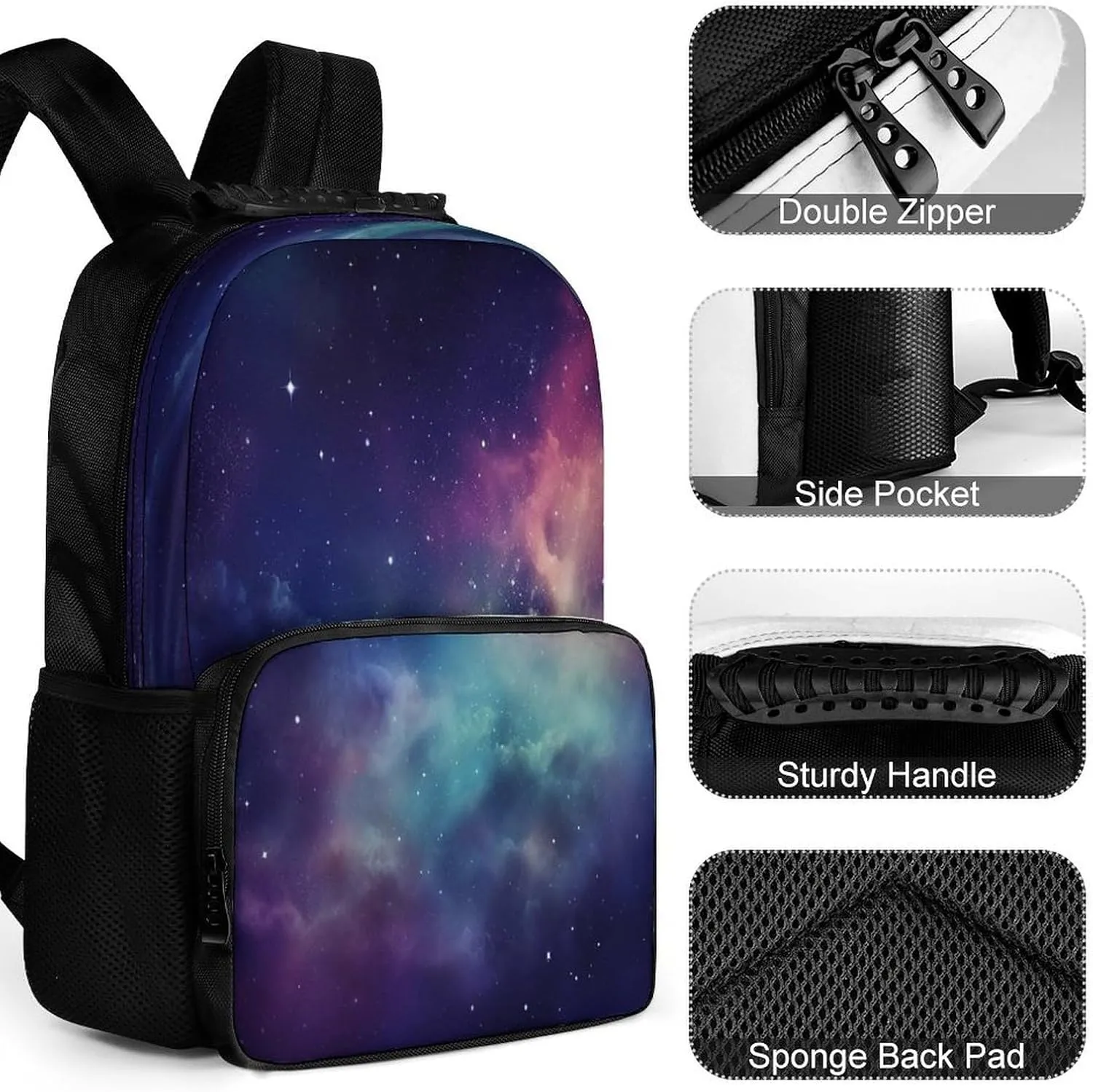 Backpacks Universe with Stars And Galaxy Interstellar Travel Bag Business Work Laptop Backpack