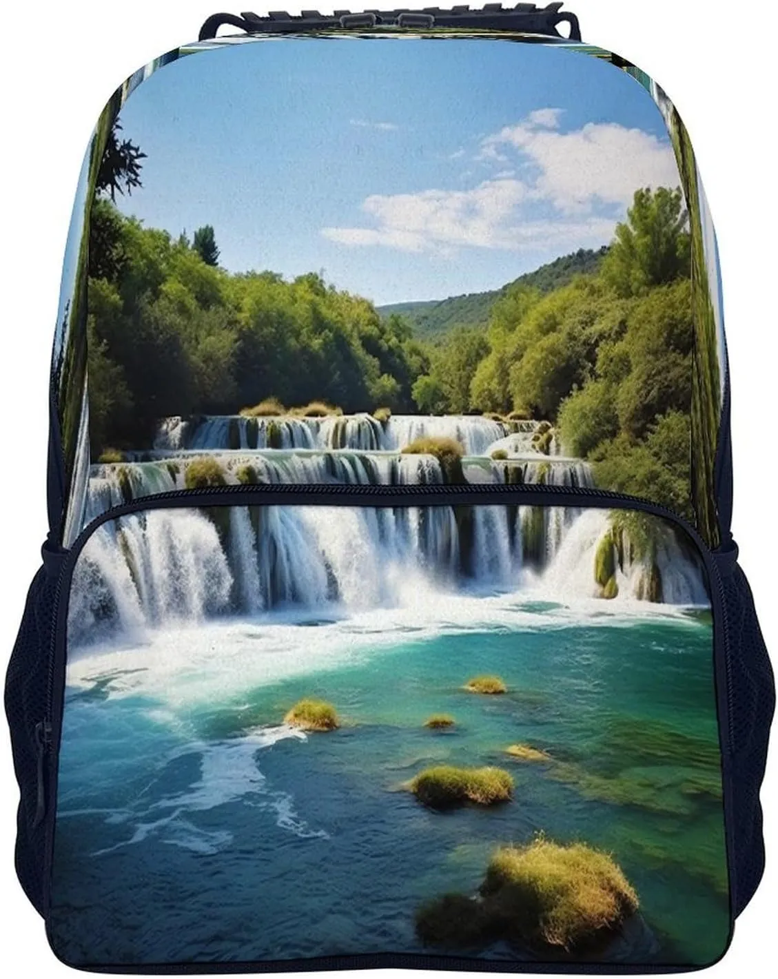 Backpacks Waterfalls on Krka River Travel Bag Business Work Laptop Backpack