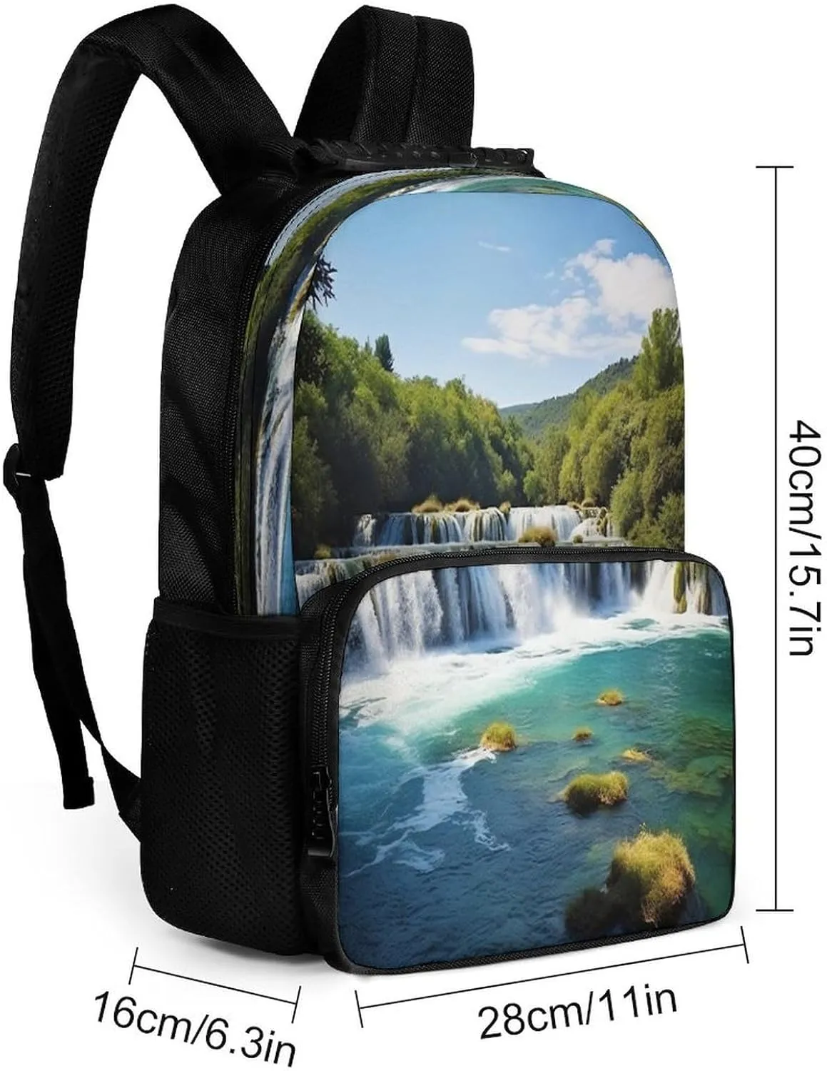 Backpacks Waterfalls on Krka River Travel Bag Business Work Laptop Backpack