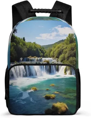Backpacks Waterfalls on Krka River Travel Bag Business Work Laptop Backpack