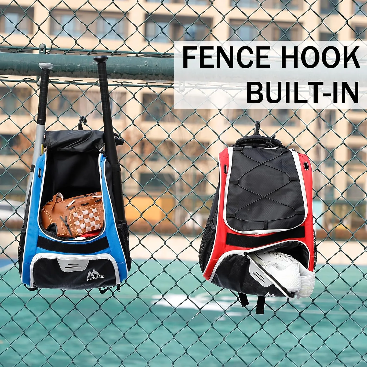 Baseball Bag-Baseball Backpack Holder for Baseball, Large Main Compartment,Softball Tball& Gear for Youth and Adults
