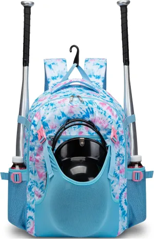 Baseball Softball Backpack for Kids Boys Girls 6-8 8-12 12-14 Large Youth Bat Bag for Gear Storage Baseball Softball Tball Equipment Back Pack with Separate Shoe Bag
