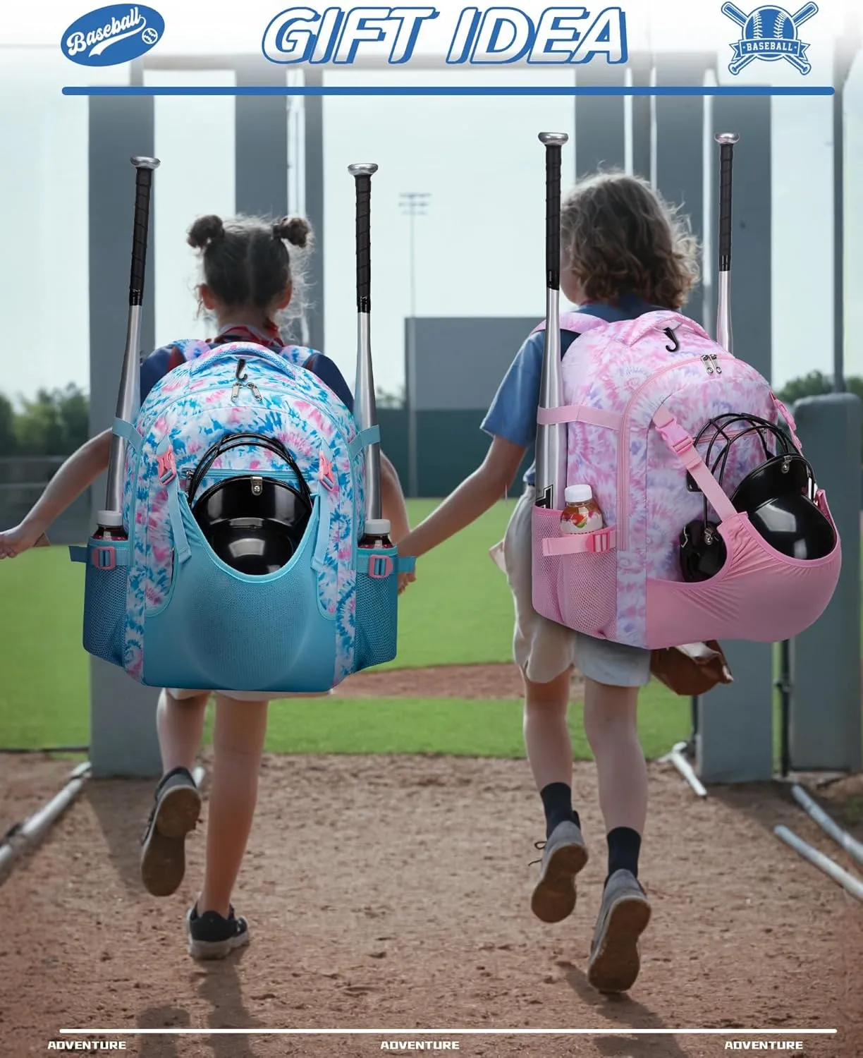 Baseball Softball Backpack for Kids Boys Girls 6-8 8-12 12-14 Large Youth Bat Bag for Gear Storage Baseball Softball Tball Equipment Back Pack with Separate Shoe Bag