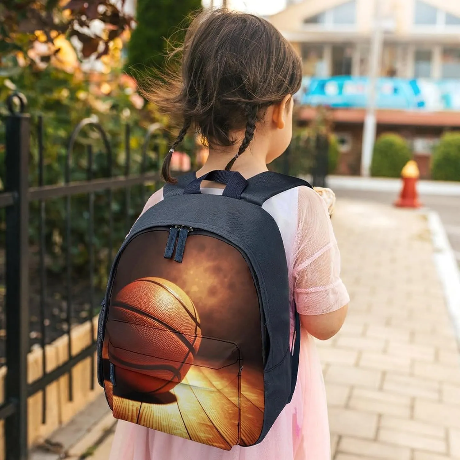 Basketball Background Travel Backpack Casual Bag Lightweight Hiking Backpacks for Business, Travelling, Hiking